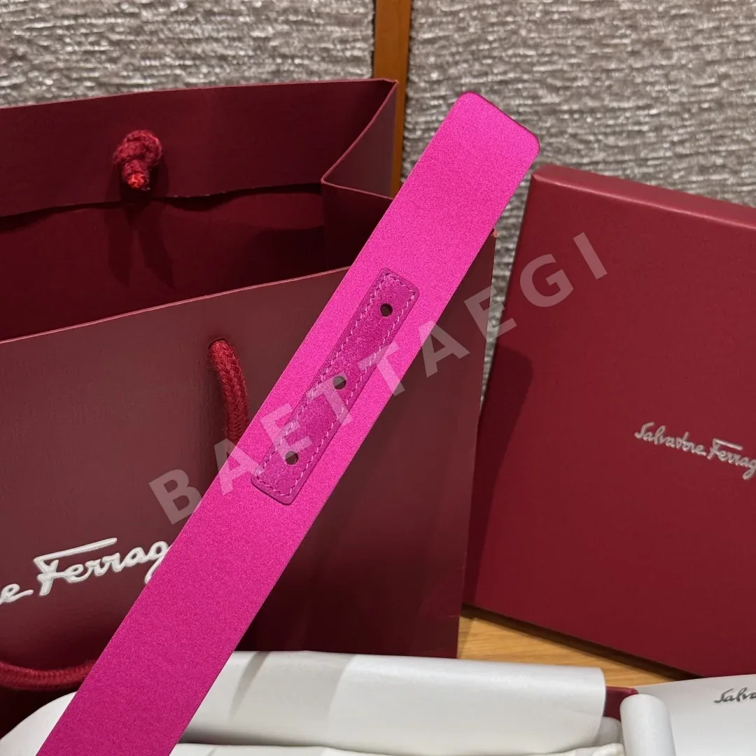 로저비비에 라인스톤 버클 새틴 벨트 상세 이미지 7