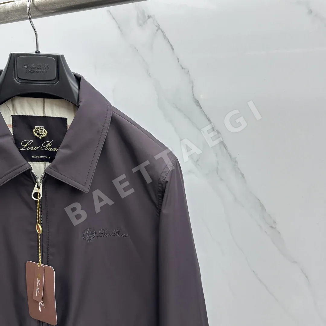 로로피아나 패셔너블 라펠 남성 자켓 상세 이미지 5