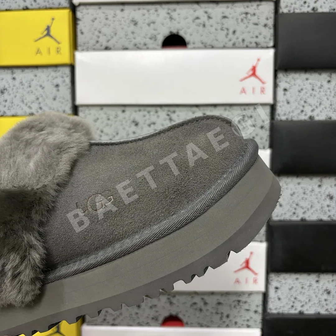 어그 [TOP] 그레이 208920 UGG Disquette Slipper Charcoal 3cm -2550 상세 이미지 3