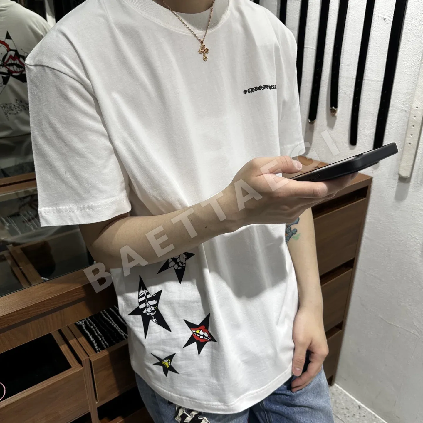 크롬하츠 남성 반소매 티셔츠 상세 이미지 8