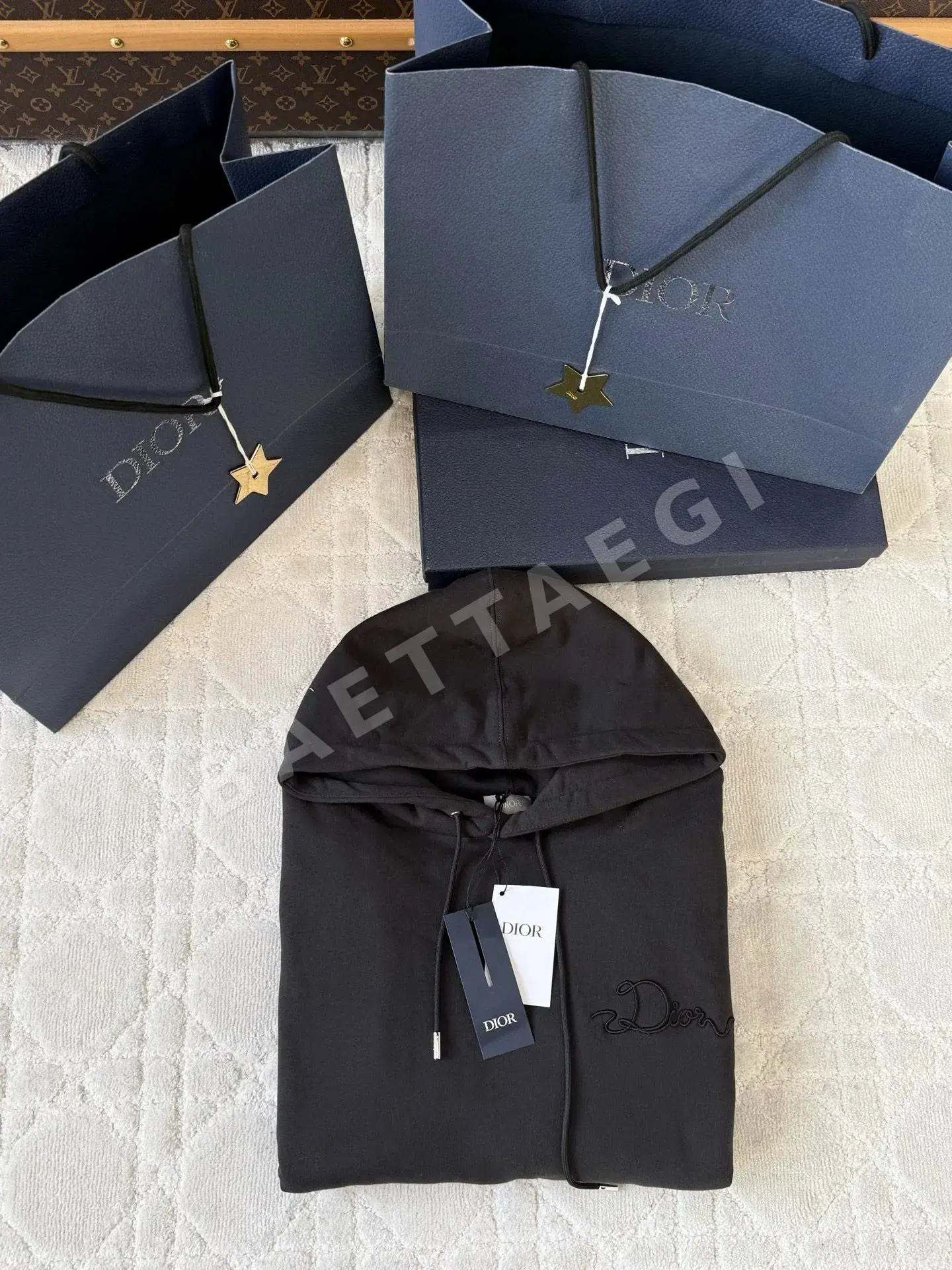 디올 플리스 후드 스웨트셔츠 상세 이미지 3
