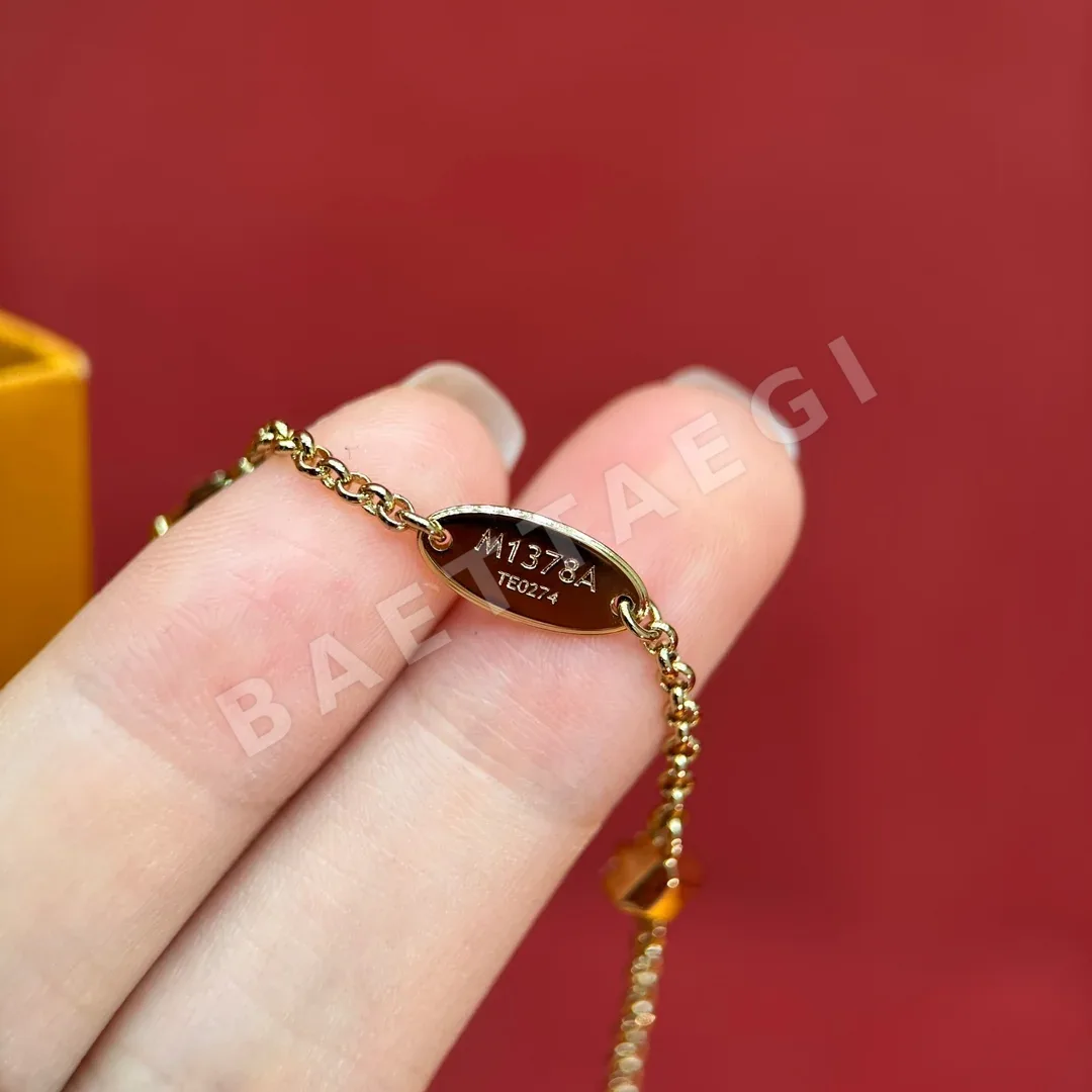 루이비통 모노그램 플라워 큐빅 더블 레이어 목걸이 상세 이미지 8