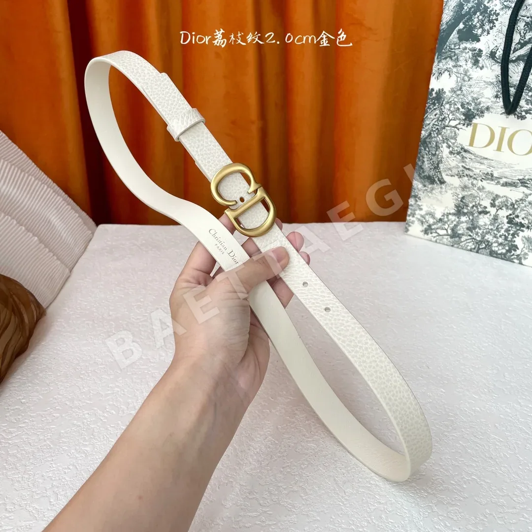 디올 새들 그레인 카프스킨 슬림 벨트 상세 이미지 6