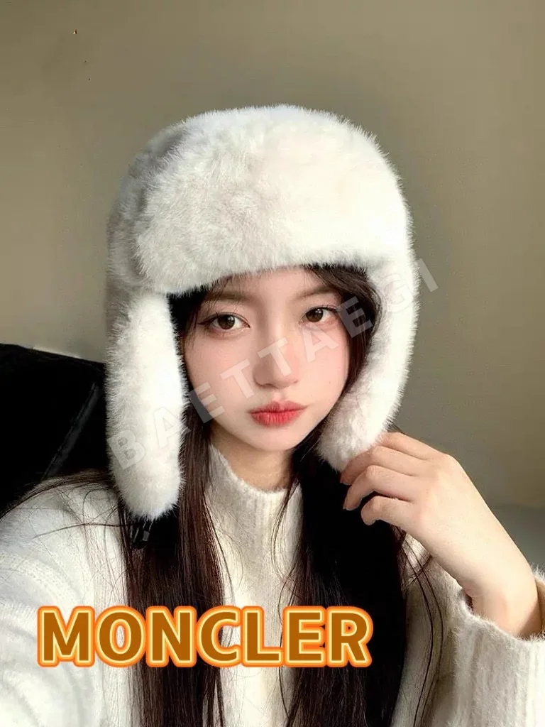 몽클레르 플러시 귀마개 모자 186861