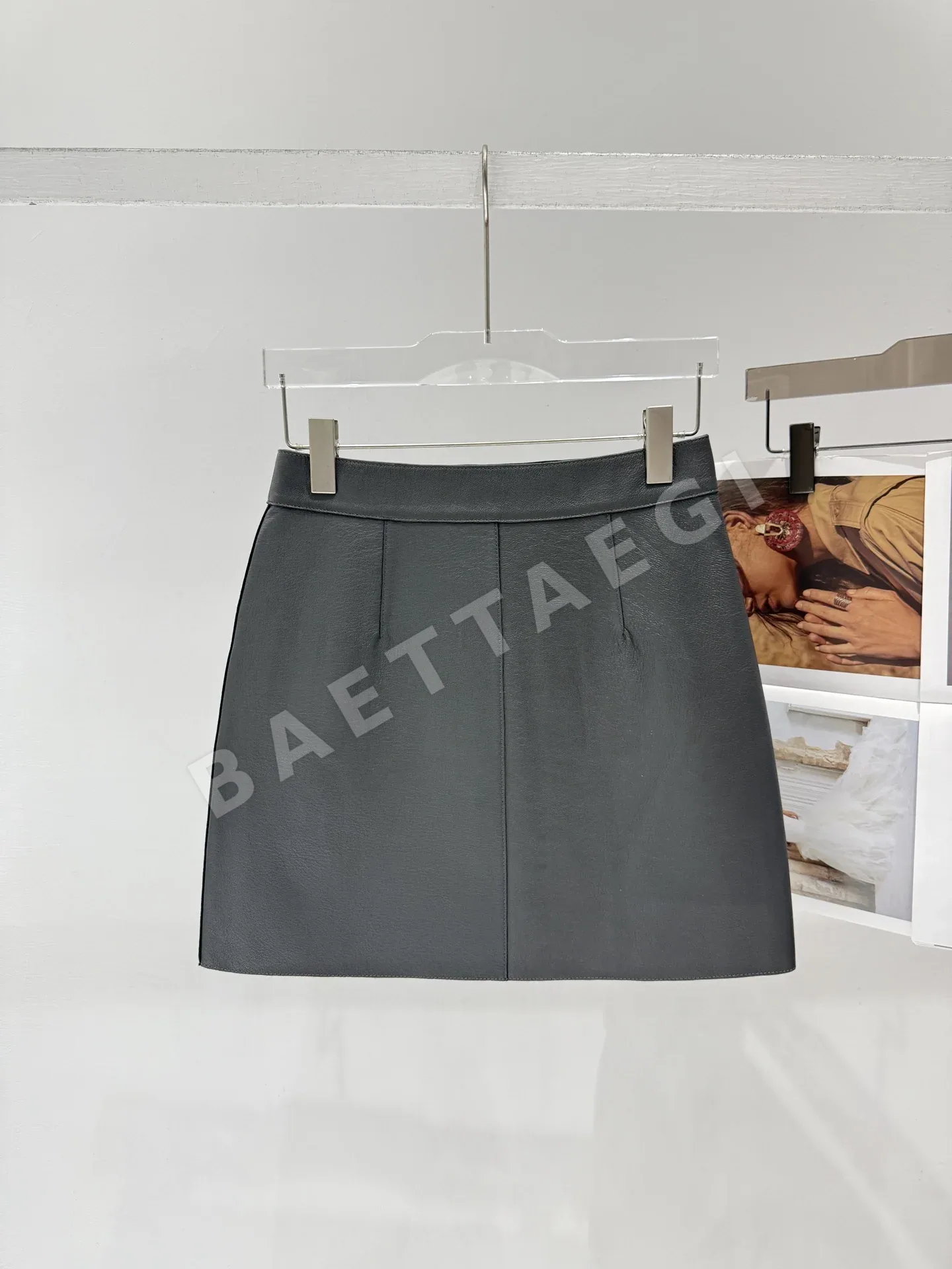 에르메스 램스킨 가죽 여성 스커트 상세 이미지 8