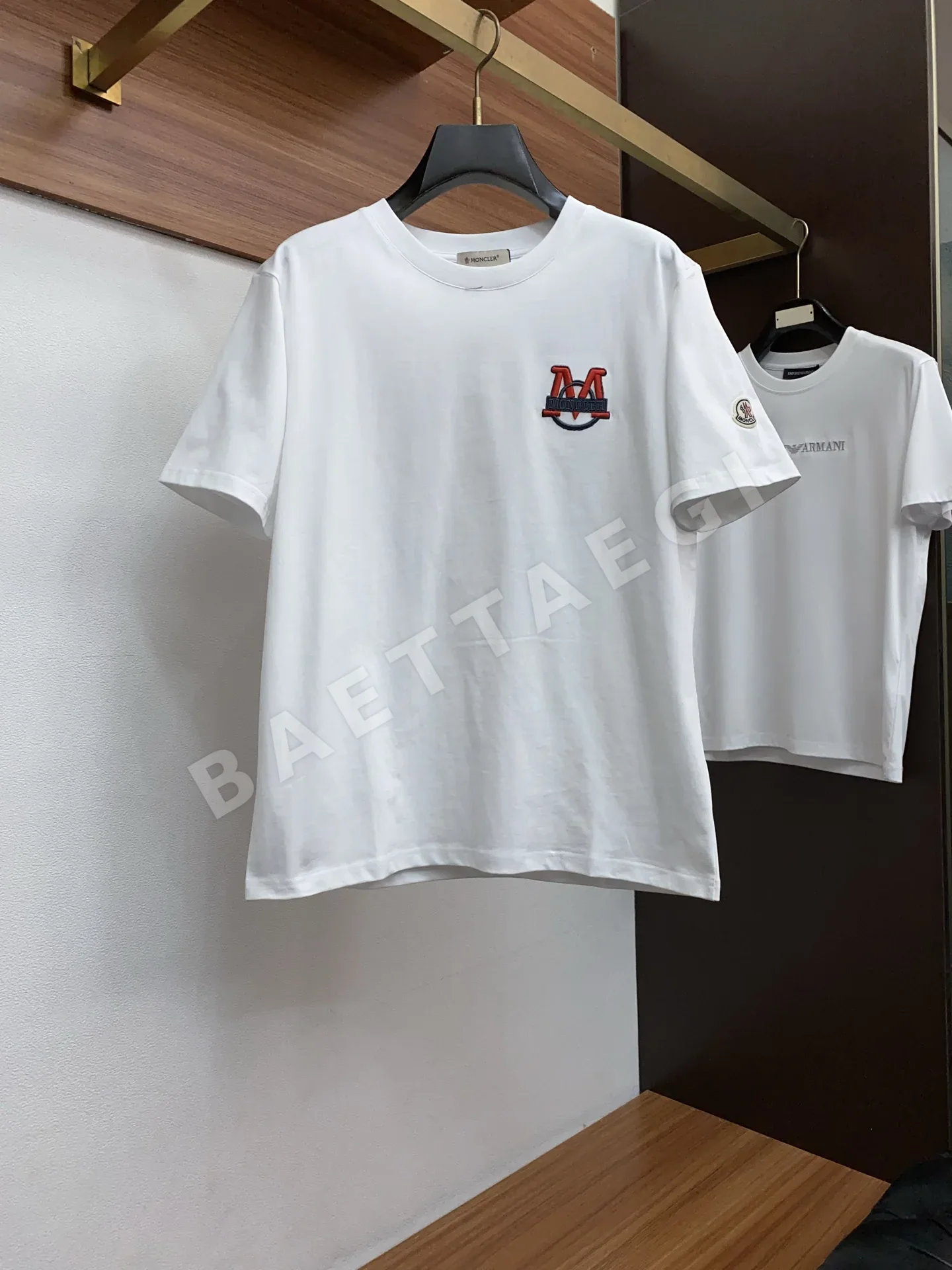 몽클레르 봄/여름 신상품 순면 크루넥 반팔
