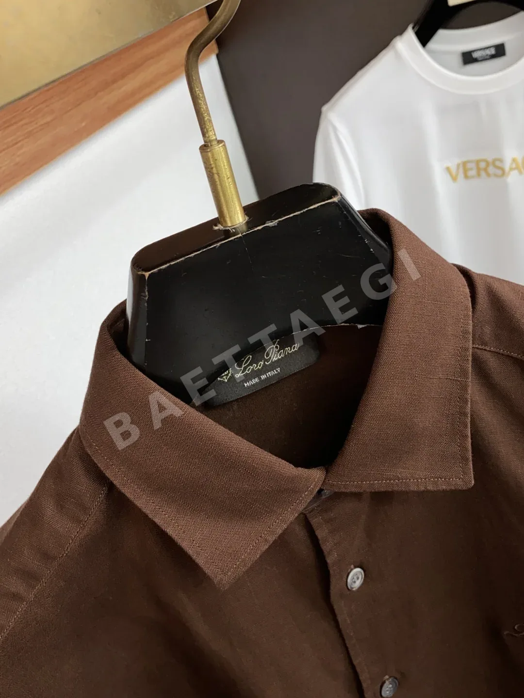 로로피아나 린넨 남성 긴팔 셔츠 상세 이미지 3
