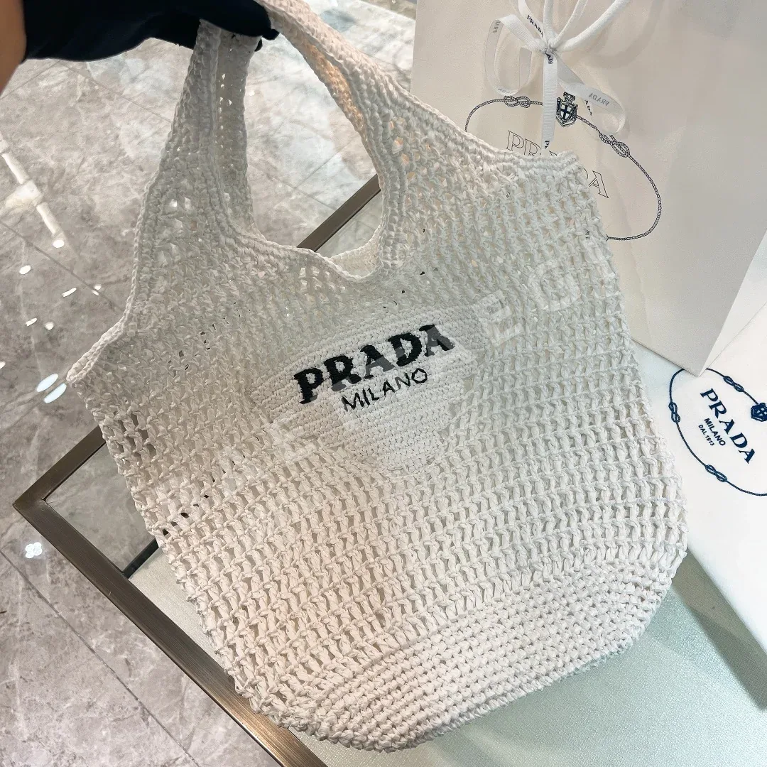 프라다 라피아 비치 숄더백 1BG424 상세 이미지 2