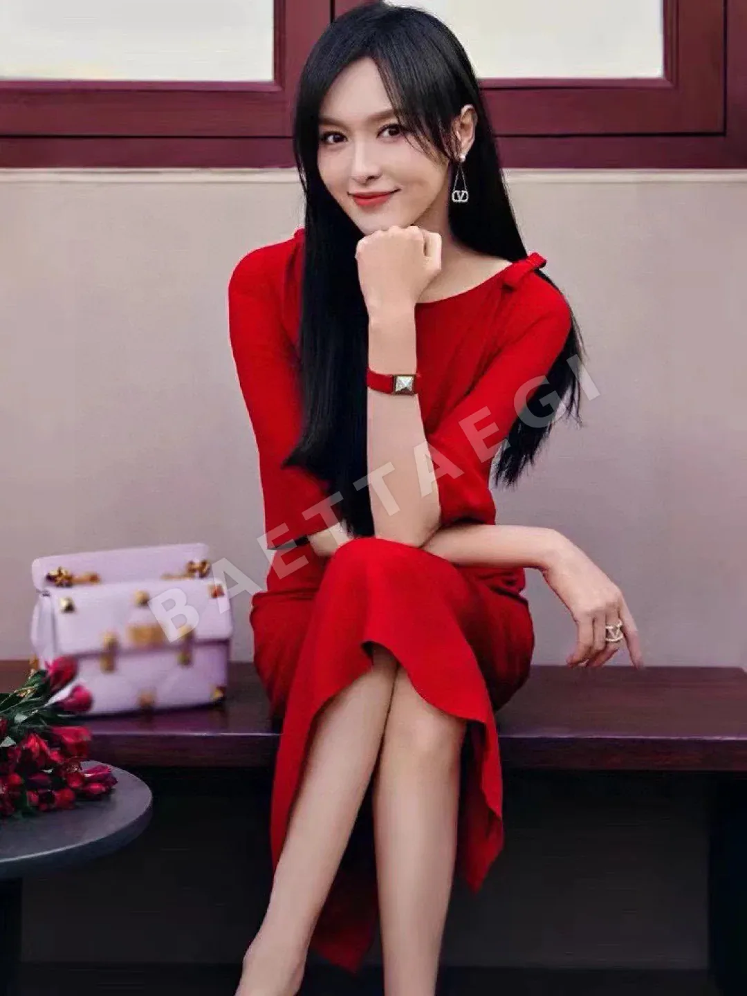 발렌티노 진주 골드 스터드 귀걸이 상세 이미지 2