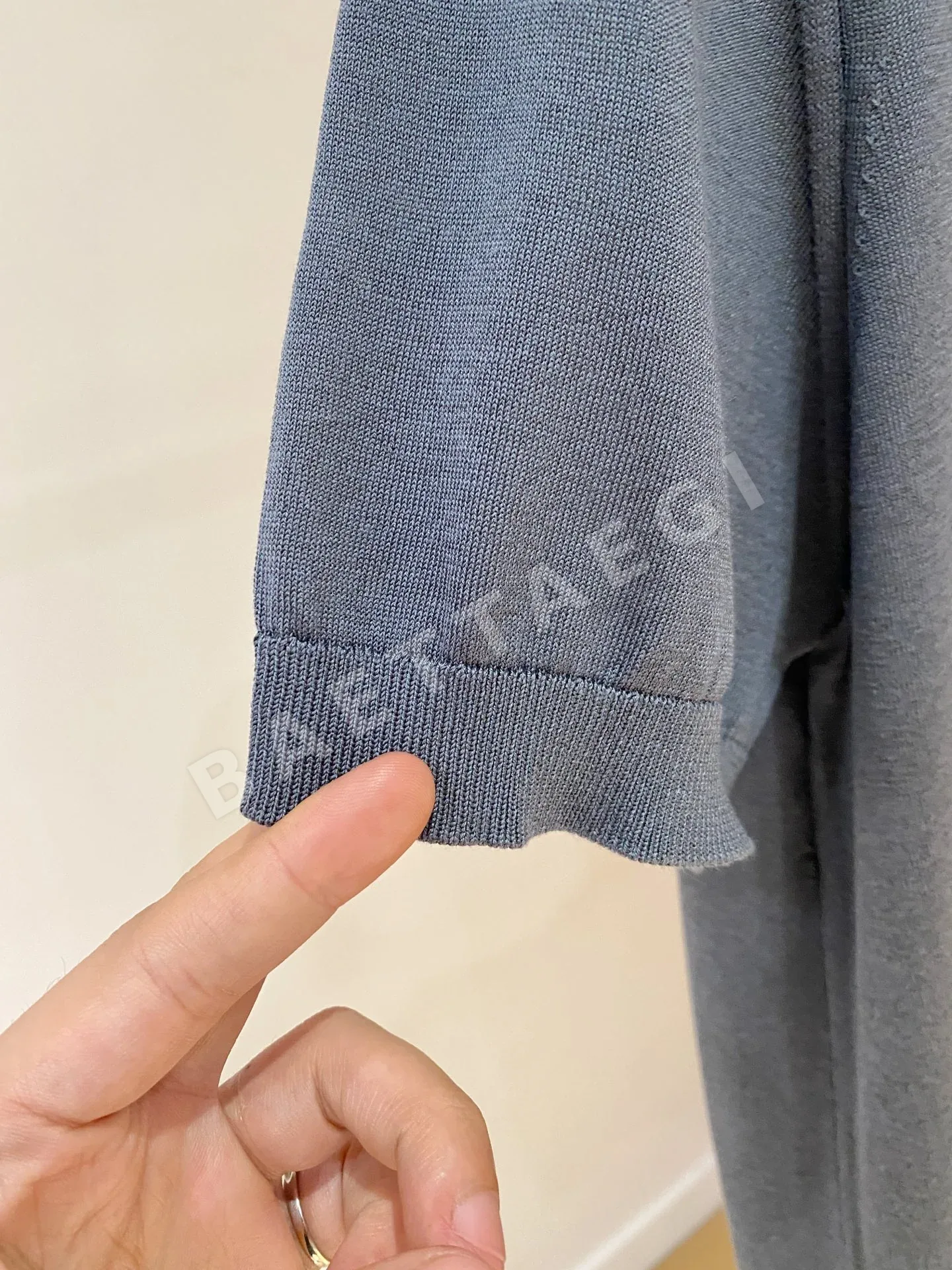 로로피아나 아세테이트 혼방 남성 반팔 상세 이미지 8