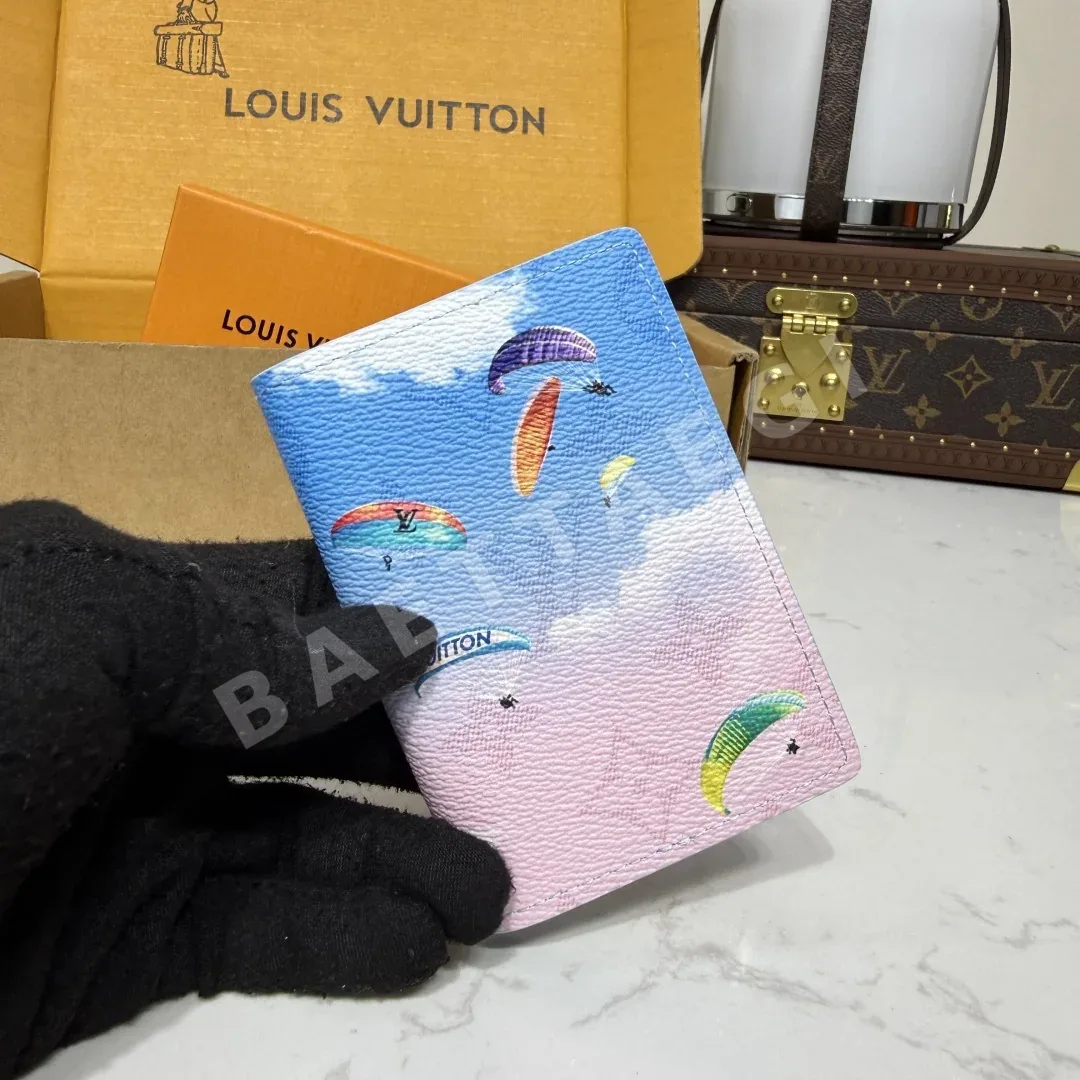 루이비통 컬러 모노그램 캔버스 포켓 카드 지갑 상세 이미지 4