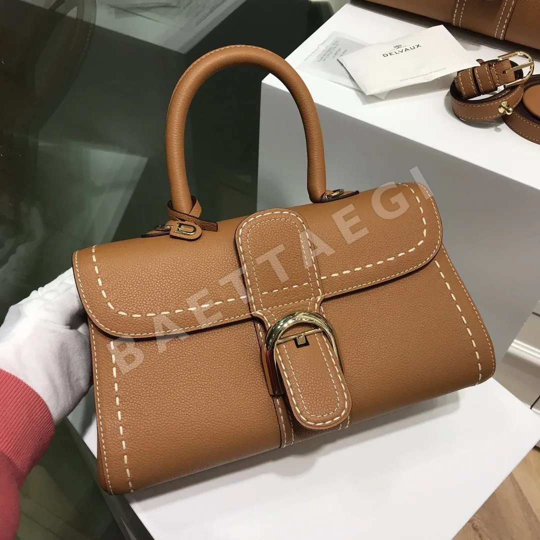 델보 브릴리언트 토고 가죽 숄더백 상세 이미지 2
