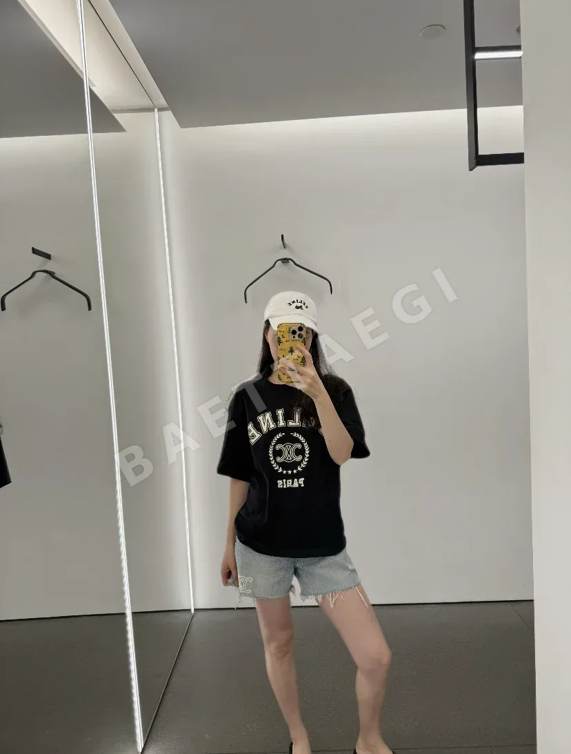 셀린느 레터 프린트 남성 반팔 티셔츠 상세 이미지 17