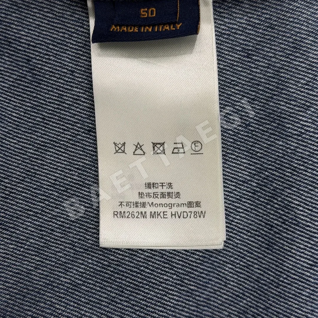 루이비통 리플렉티브 나노그램 지퍼 데님 자켓 상세 이미지 9
