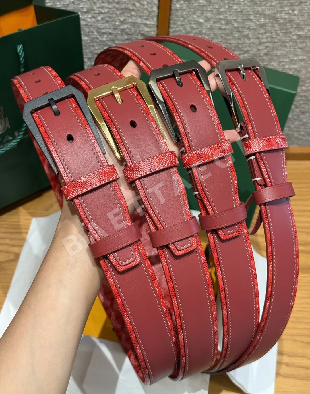 고야드 플로리다 롤러 버클 벨트 4 cm 벨트 180781