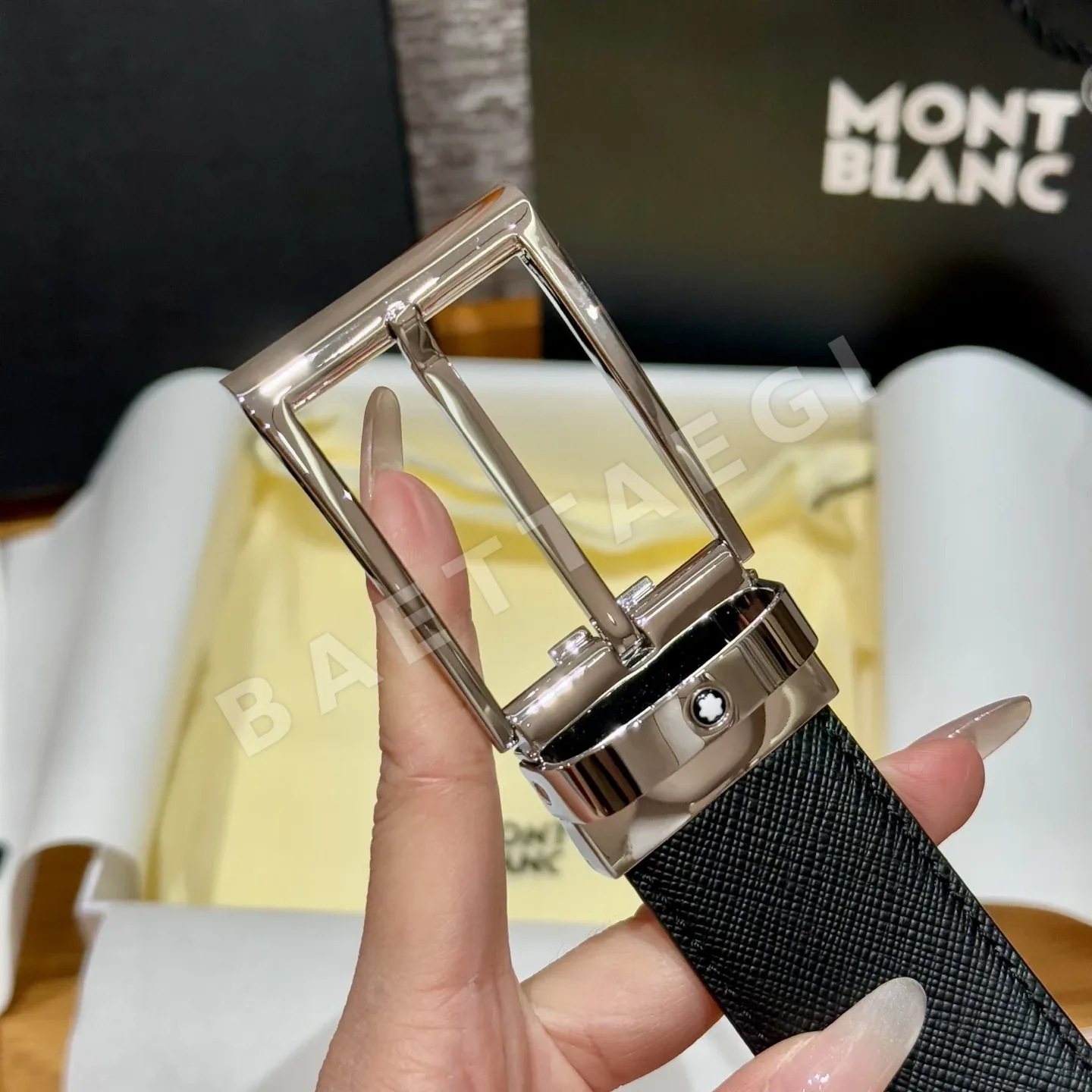 몽블랑 남성 가죽 벨트 상세 이미지 7