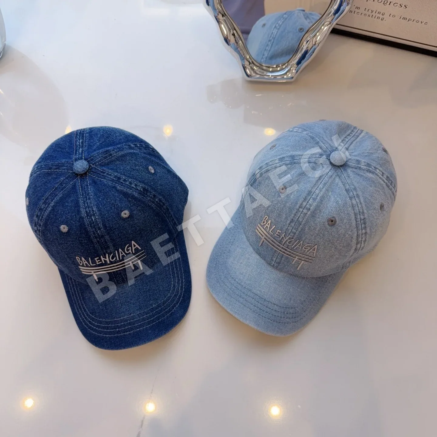발렌시아가 데님 데미지 베이스볼 캡 상세 이미지 9