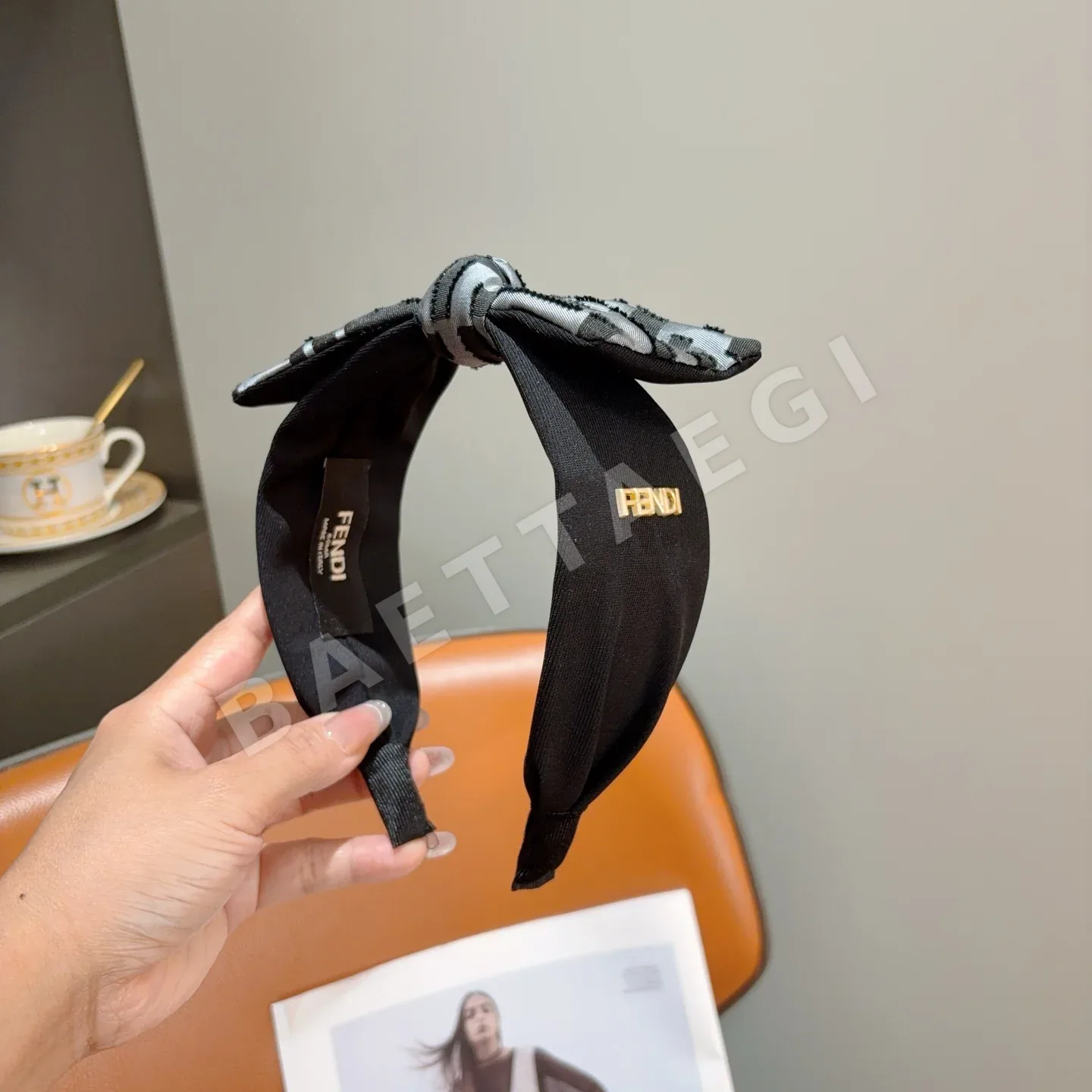 펜디 더블F 리본 헤드밴드 상세 이미지 2