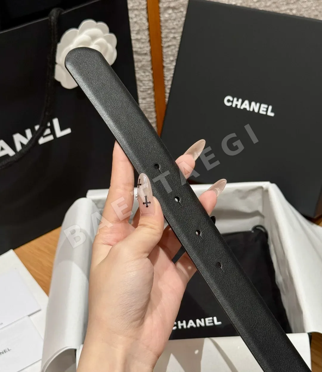 샤넬 클래식 더블 C 가죽 벨트 상세 이미지 7