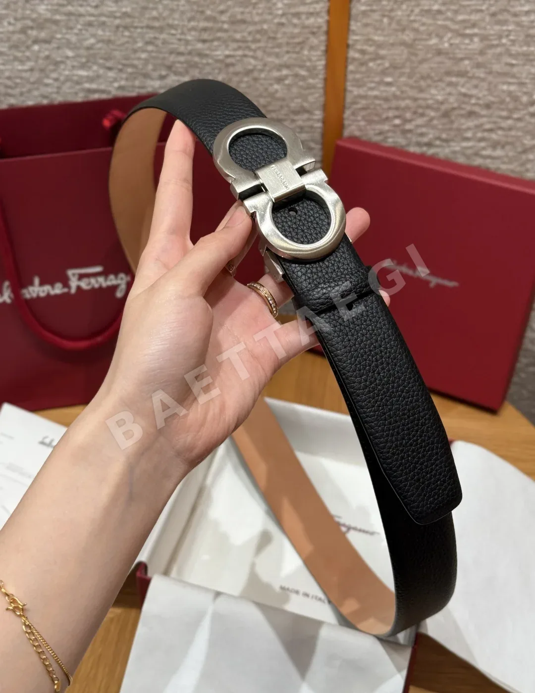 페레가모 간치니 양면 조절 벨트 상세 이미지 3