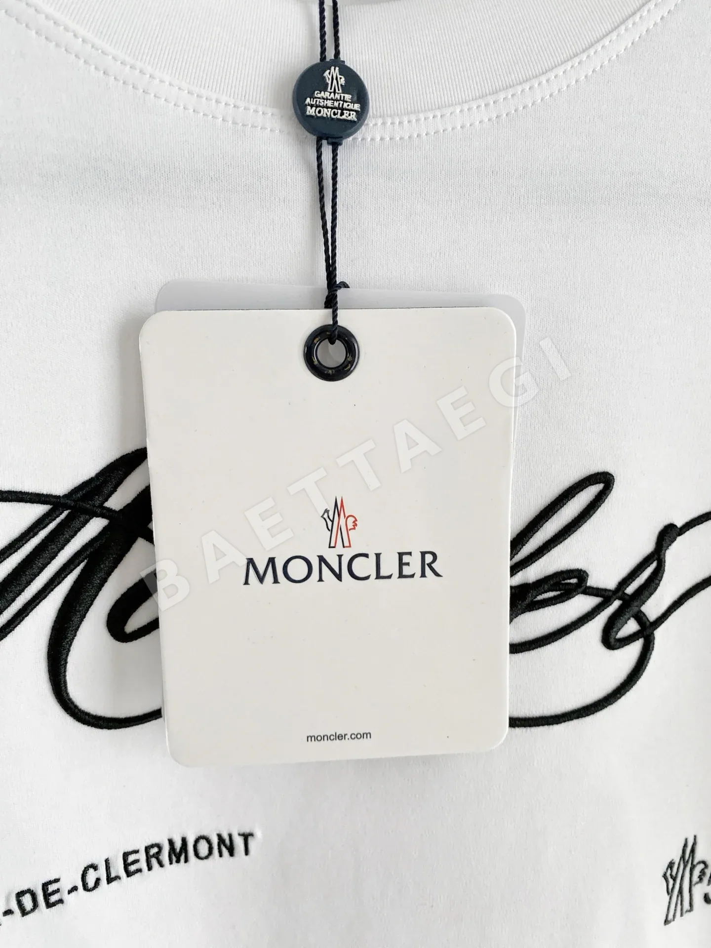 몽클레르 여성 크루넥 반팔 티셔츠 상세 이미지 6