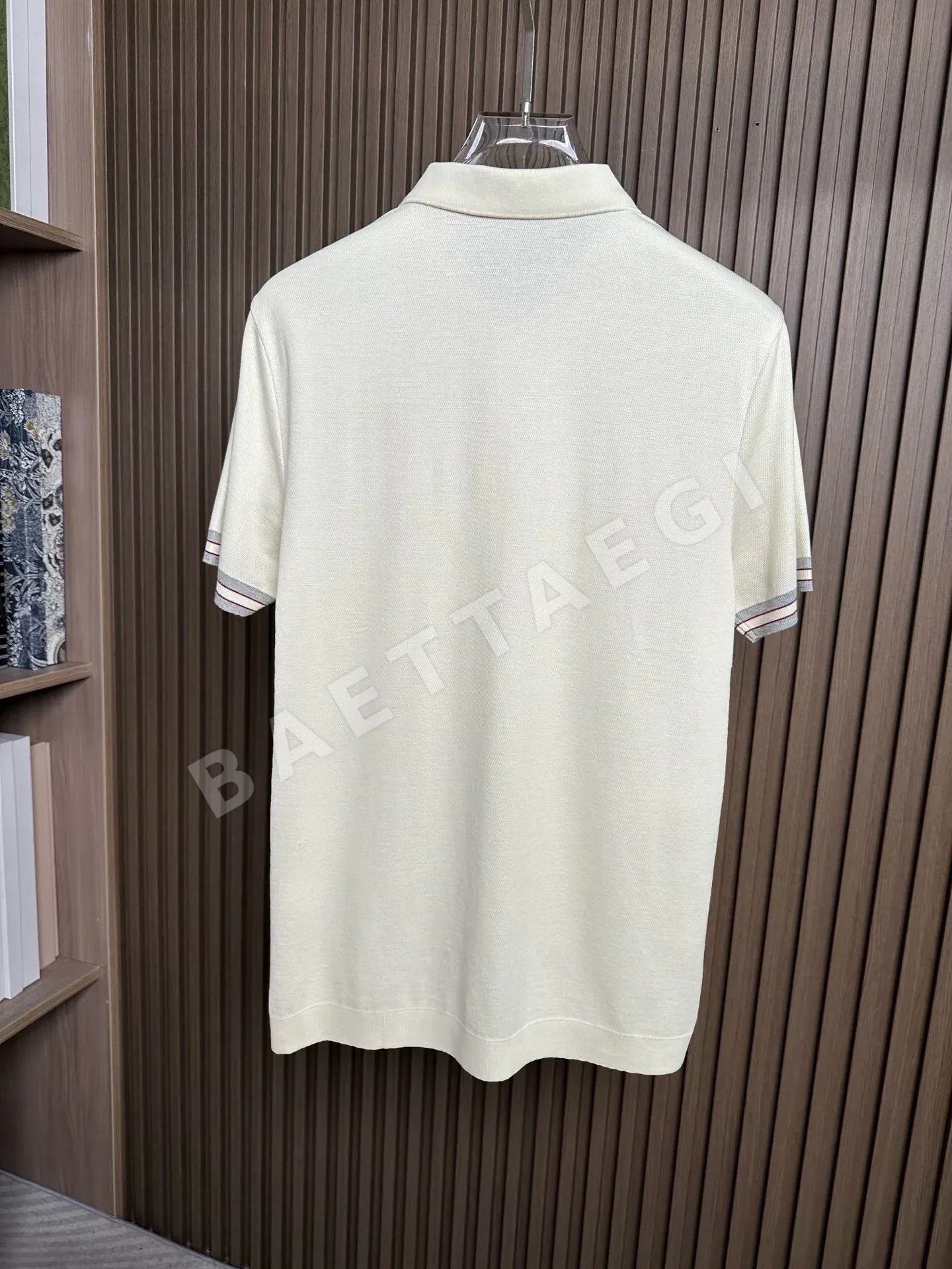 브루넬로쿠치넬리 코튼 피케 카라 반팔 폴로셔츠 상세 이미지 2