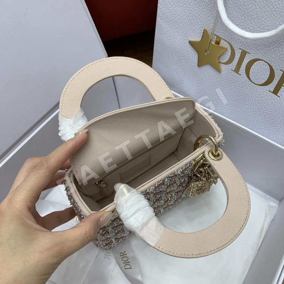 디올 레디 라인스트ー 새틴 미니 숄더백 상세 이미지 8