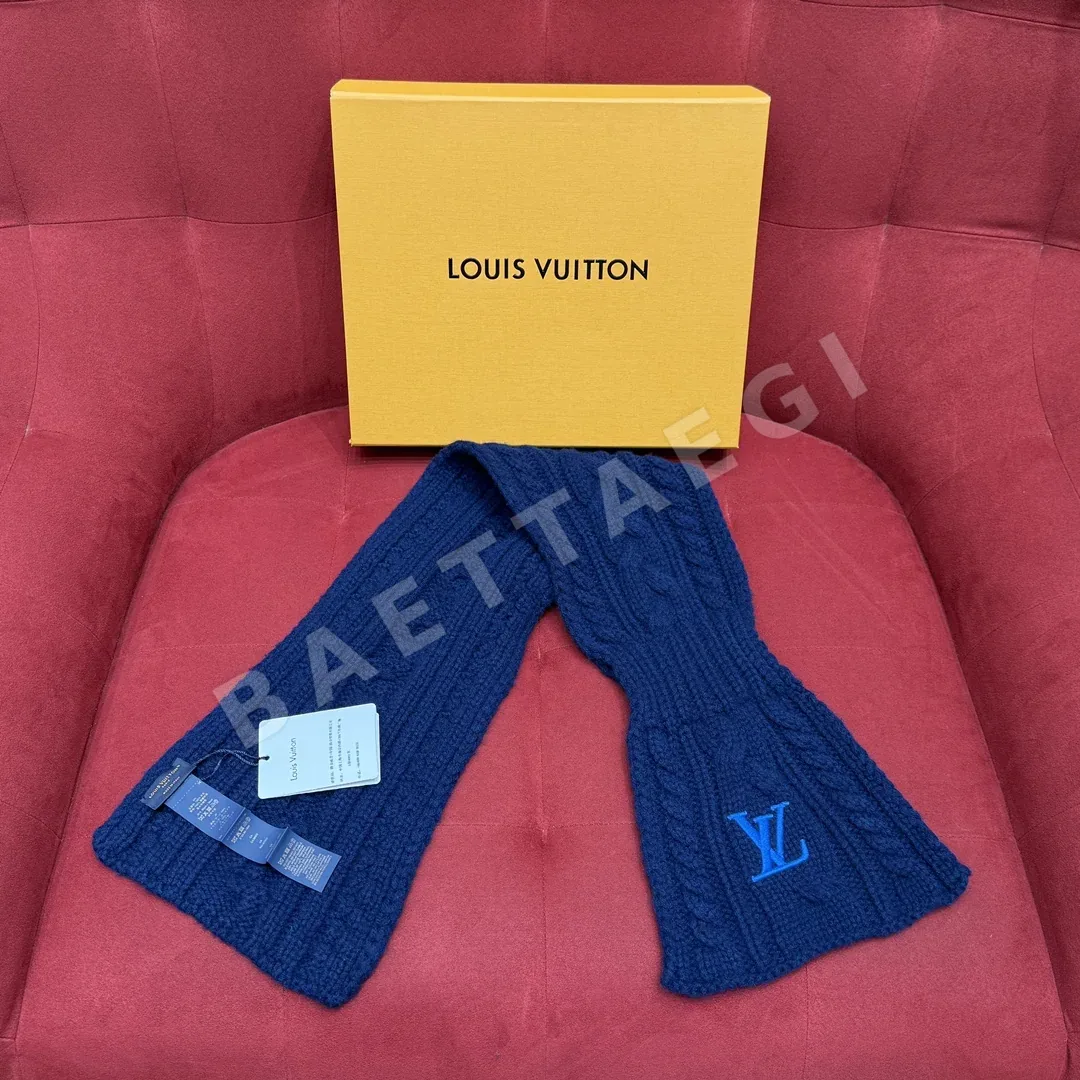 루이비통 LV 미니 케이블 양모 머플러 상세 이미지 2