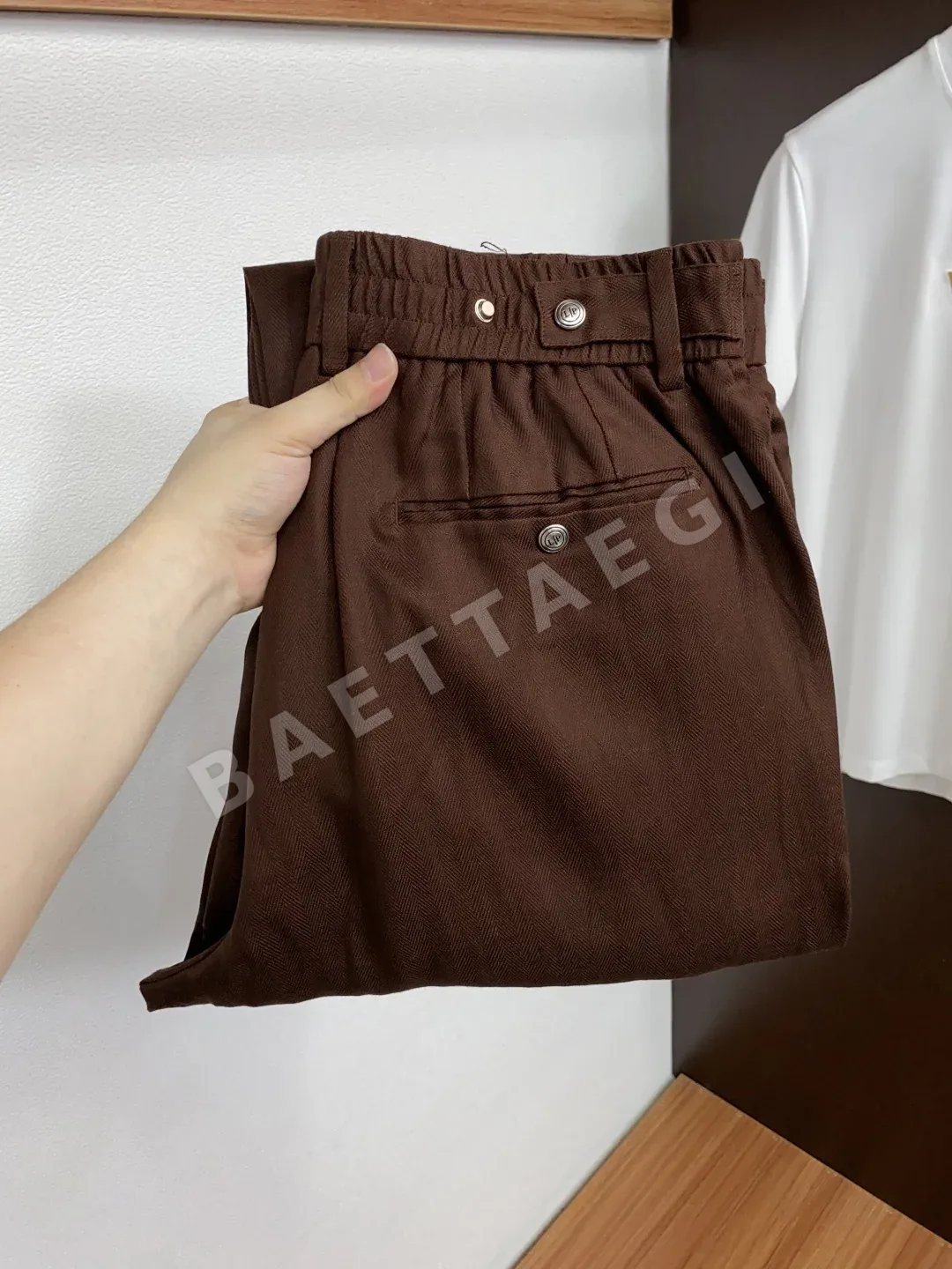 로로피아나 남성 린넨 스트레이트 바지 156169