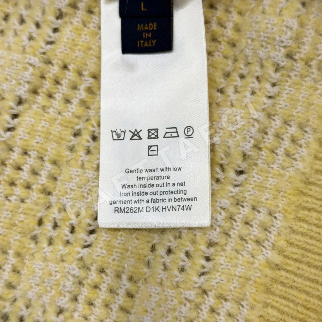 루이비통 VVN 가죽 패치 울 혼방 남성 니트 상세 이미지 9