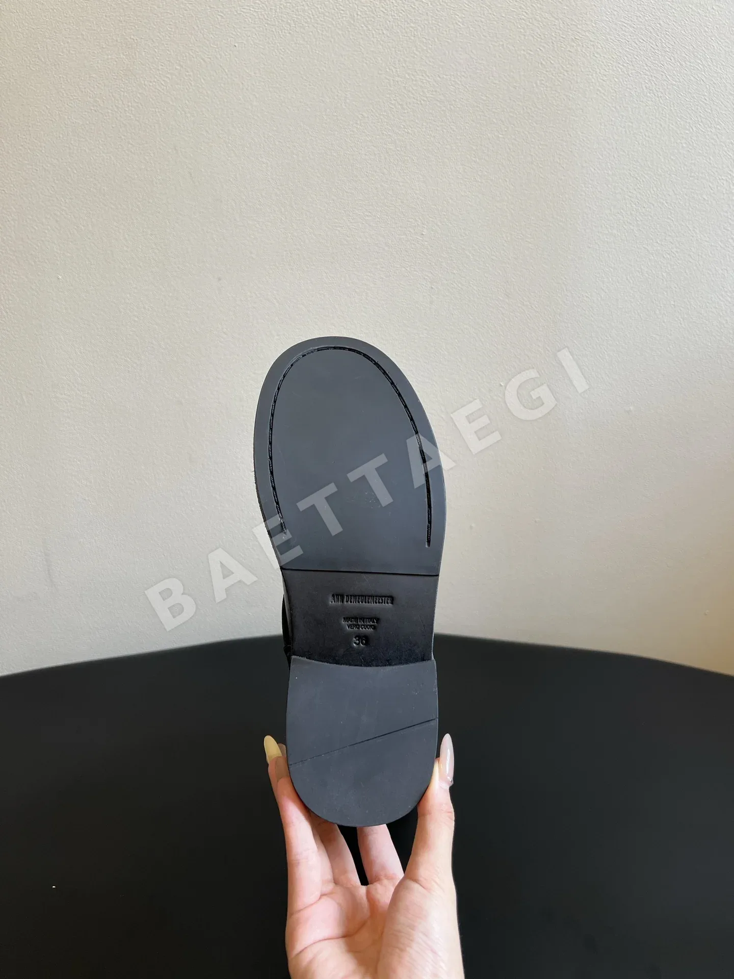앤드뮐미스터 더블 버클 라운드 토 미드카프 라이딩 부츠 상세 이미지 4