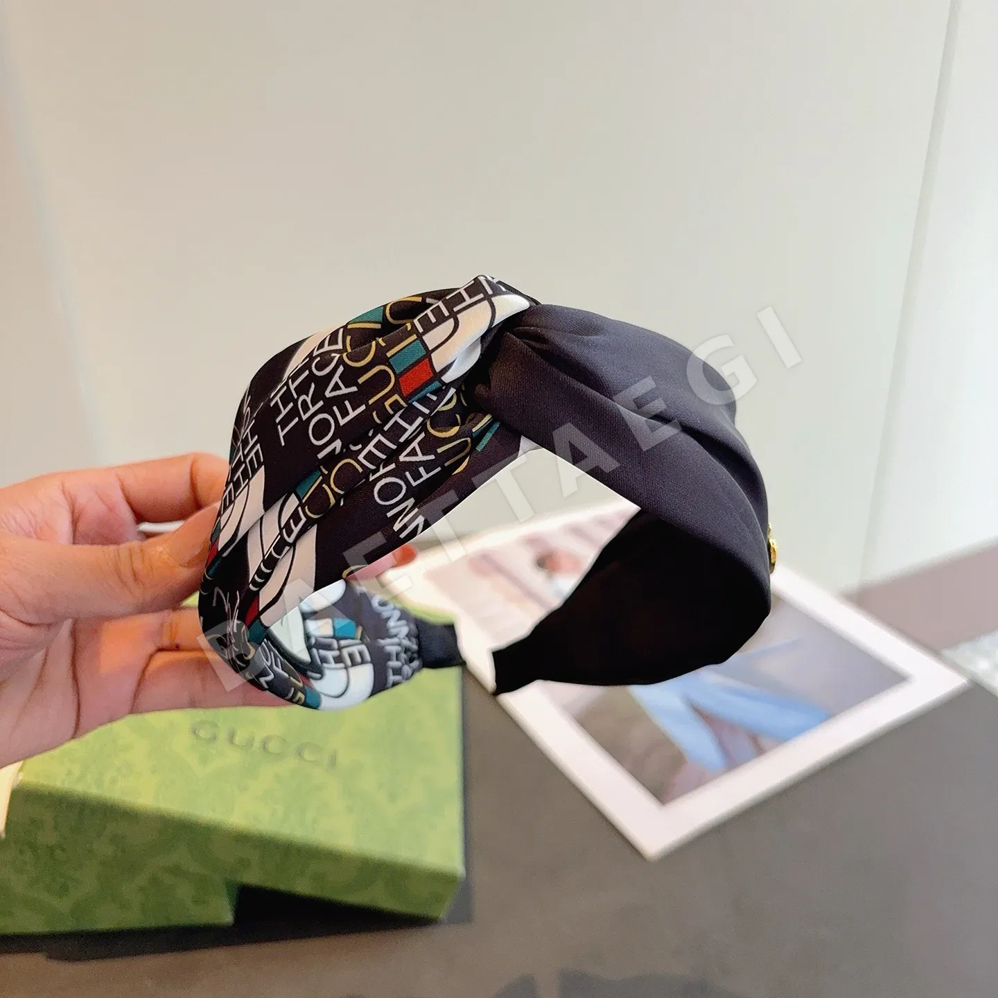구찌 크로스 헤드밴드 헤어악세 상세 이미지 4