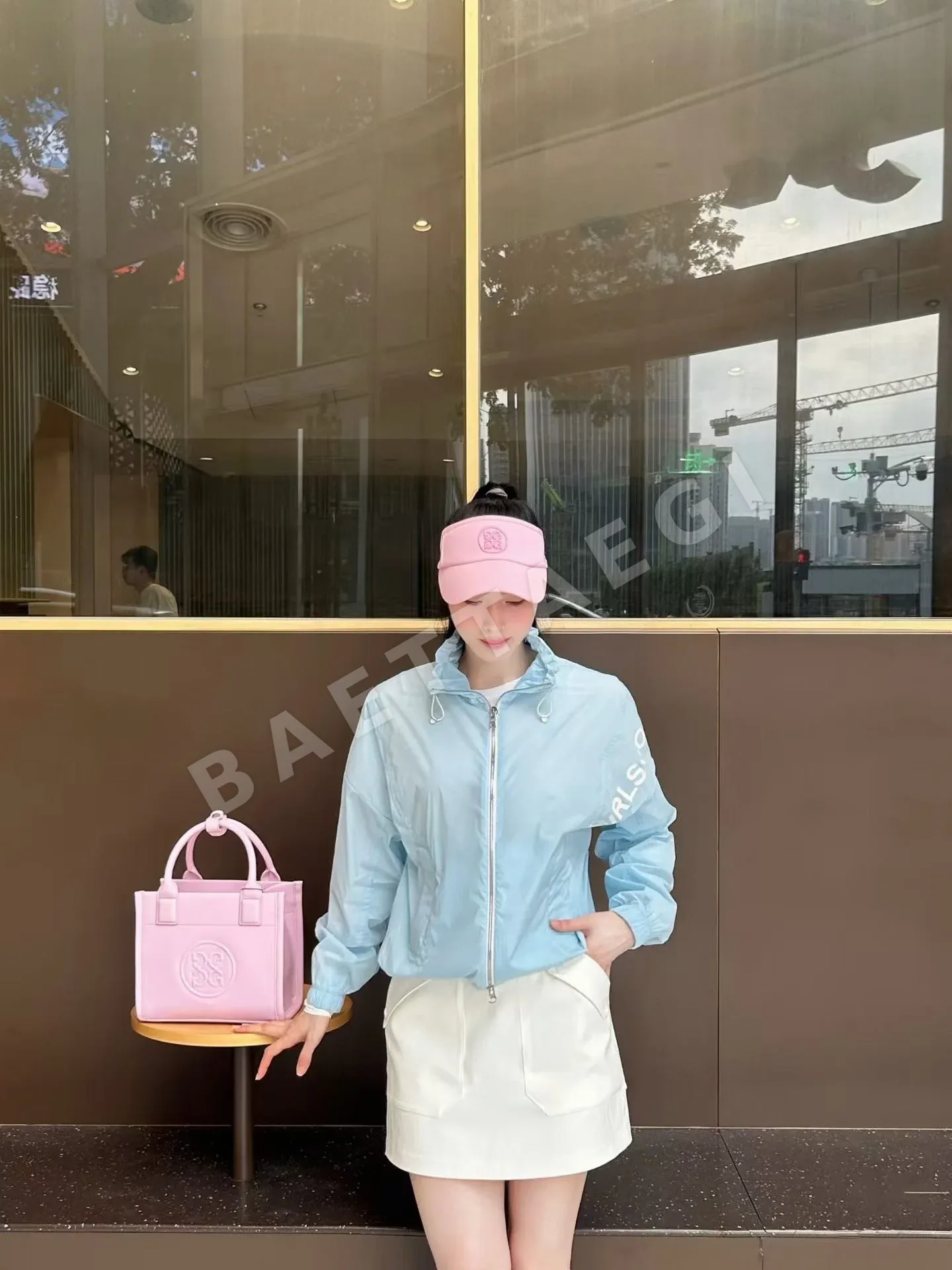 지포어 여성 방풍 골프 재킷 상세 이미지 6