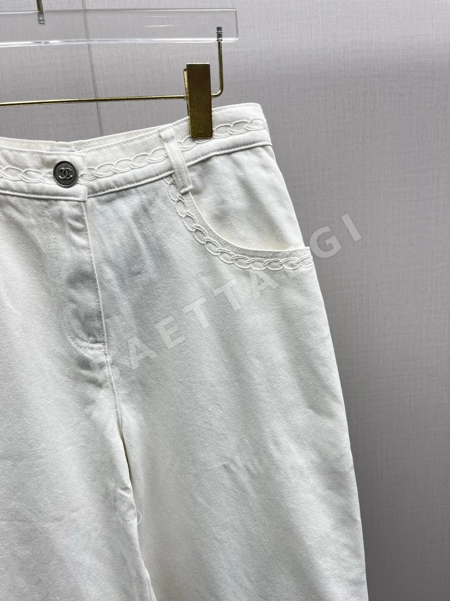 샤넬 데님 커브 바지 상세 이미지 6