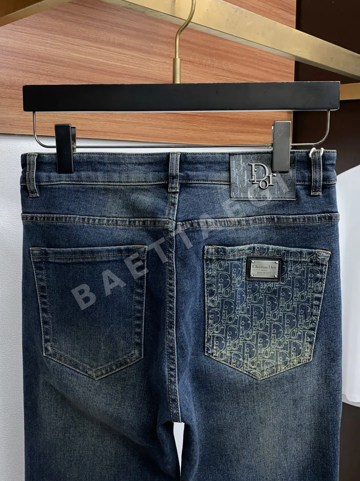 디올 슬림핏 스트레치 남성 바지 상세 이미지 9