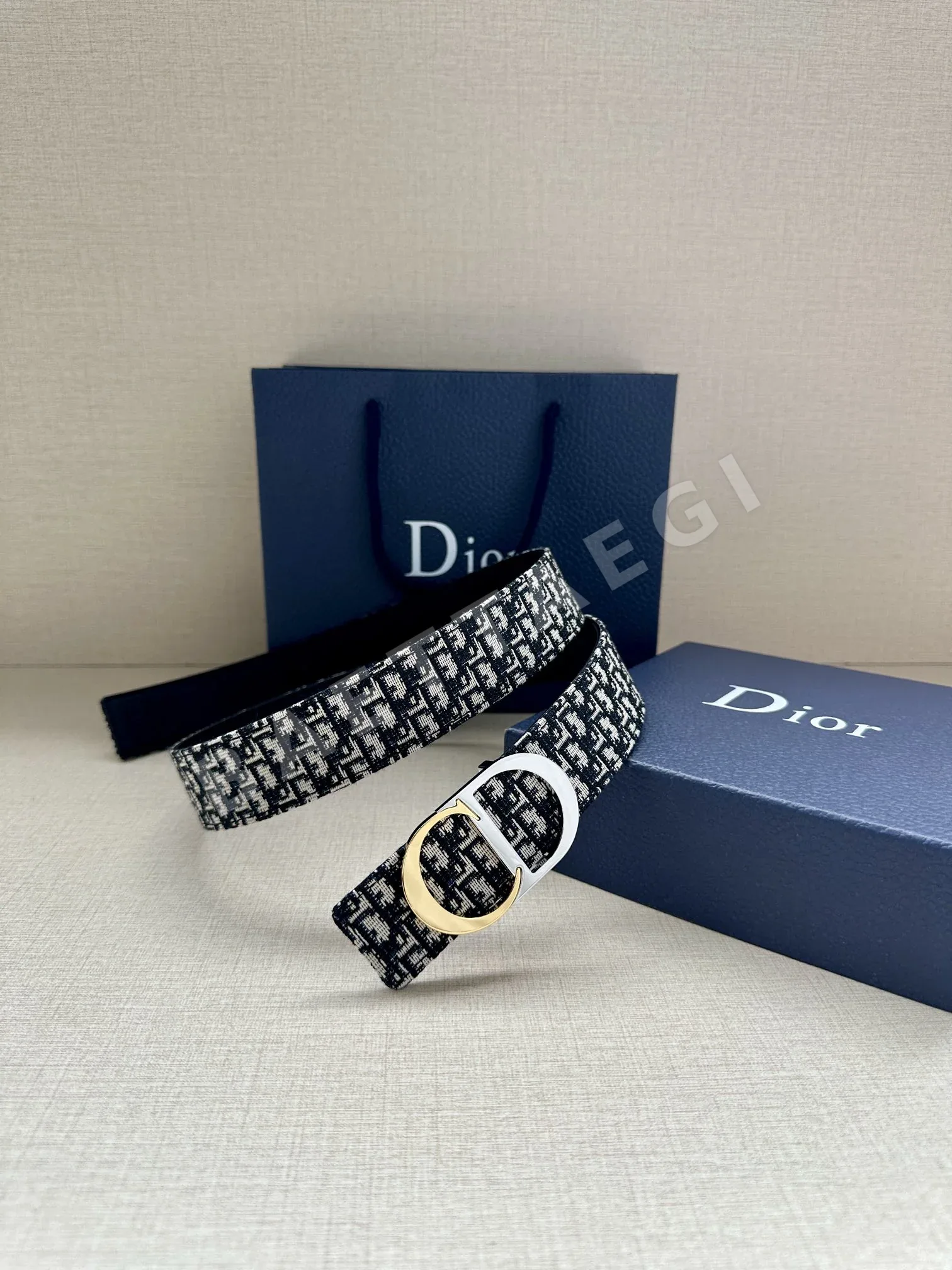 디올 CD 로고 골드 메탈 벨트 상세 이미지 6