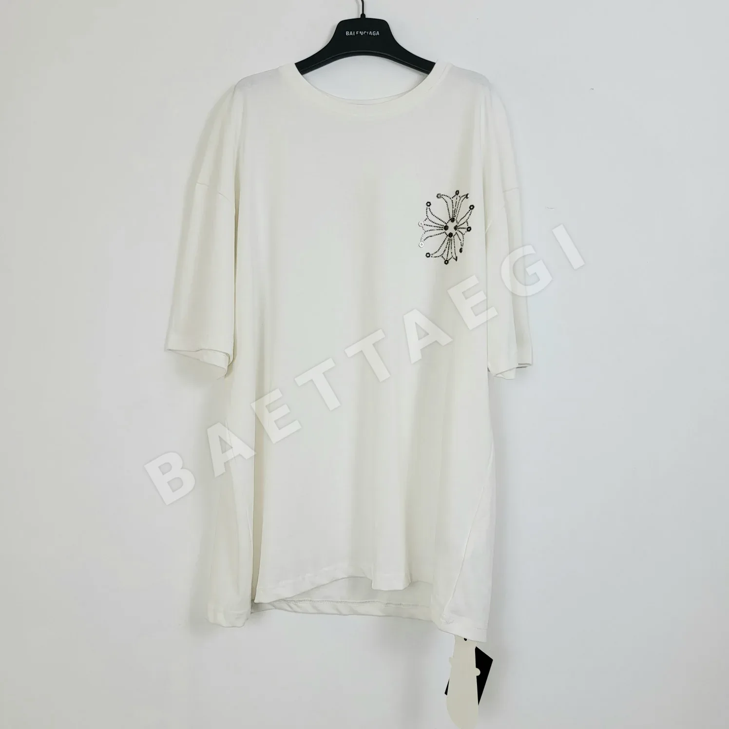 크롬하츠 여성 라인스톤 반팔 티셔츠 53645