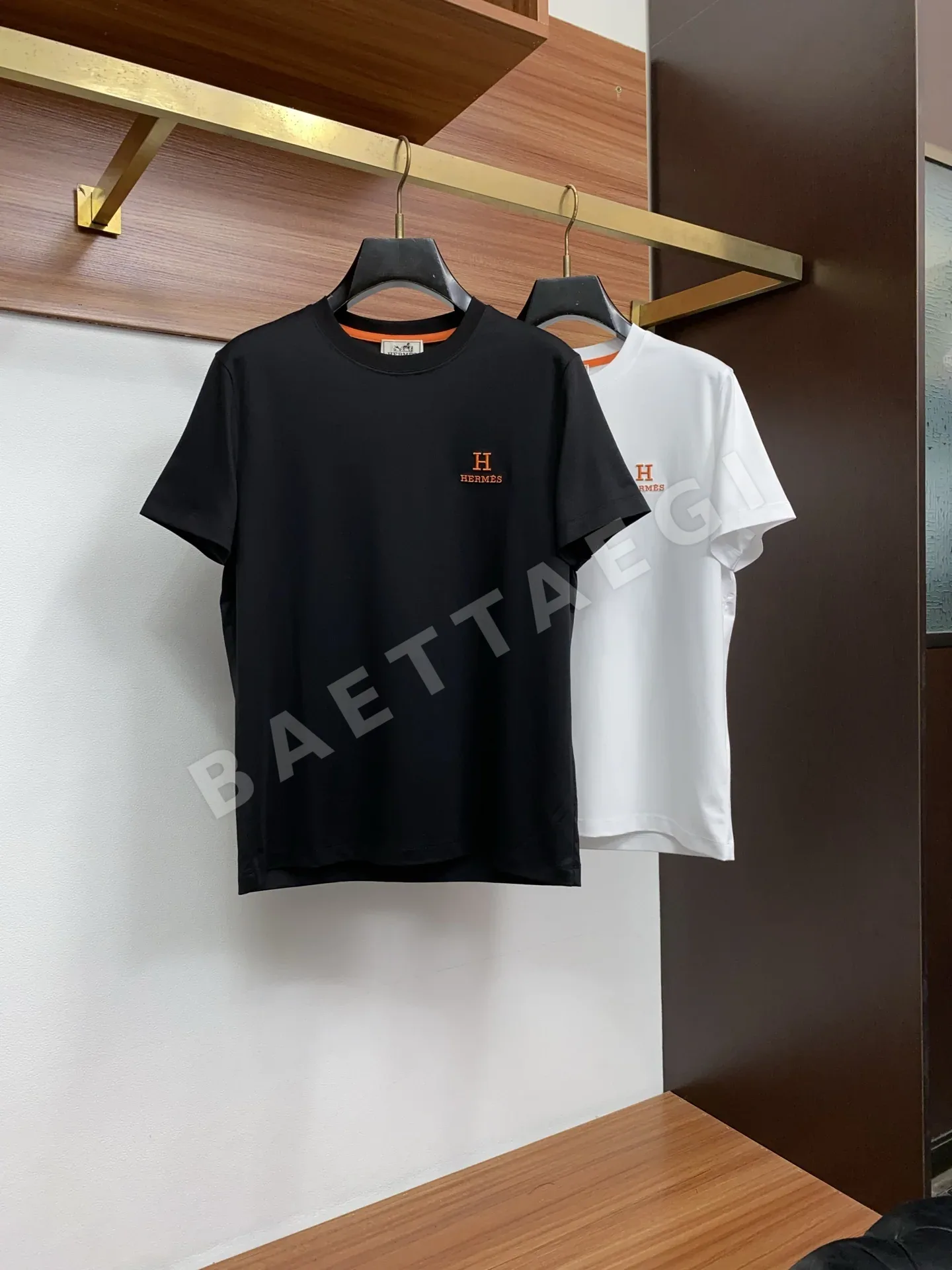 에르메스 크루넥 코튼 반팔 티셔츠 상세 이미지 10