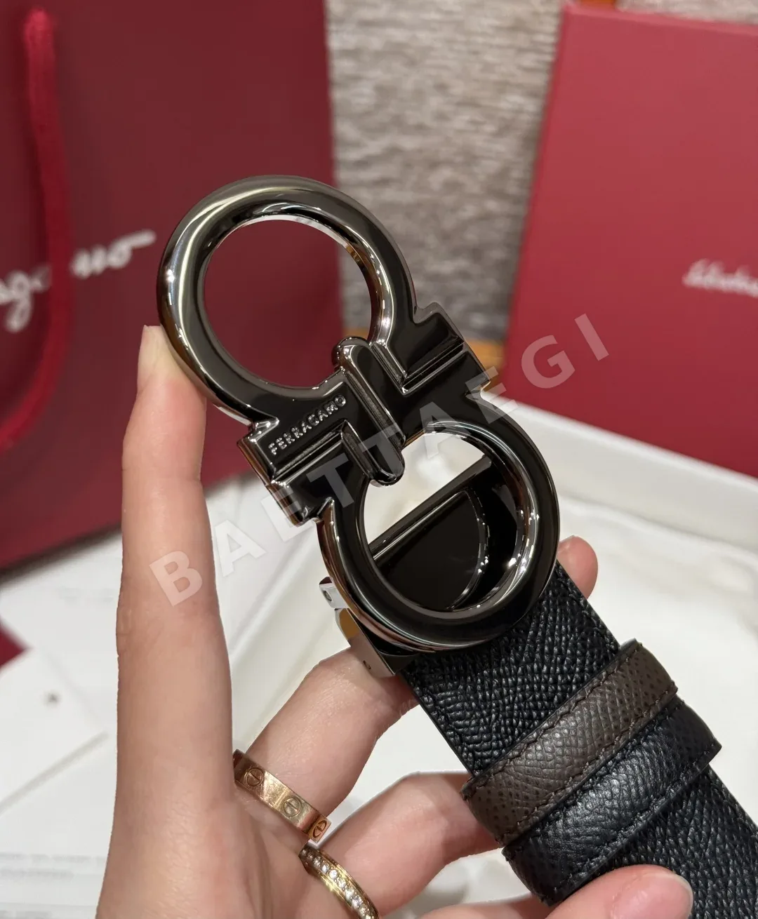 페레가모 양면 간치니 벨트 상세 이미지 6