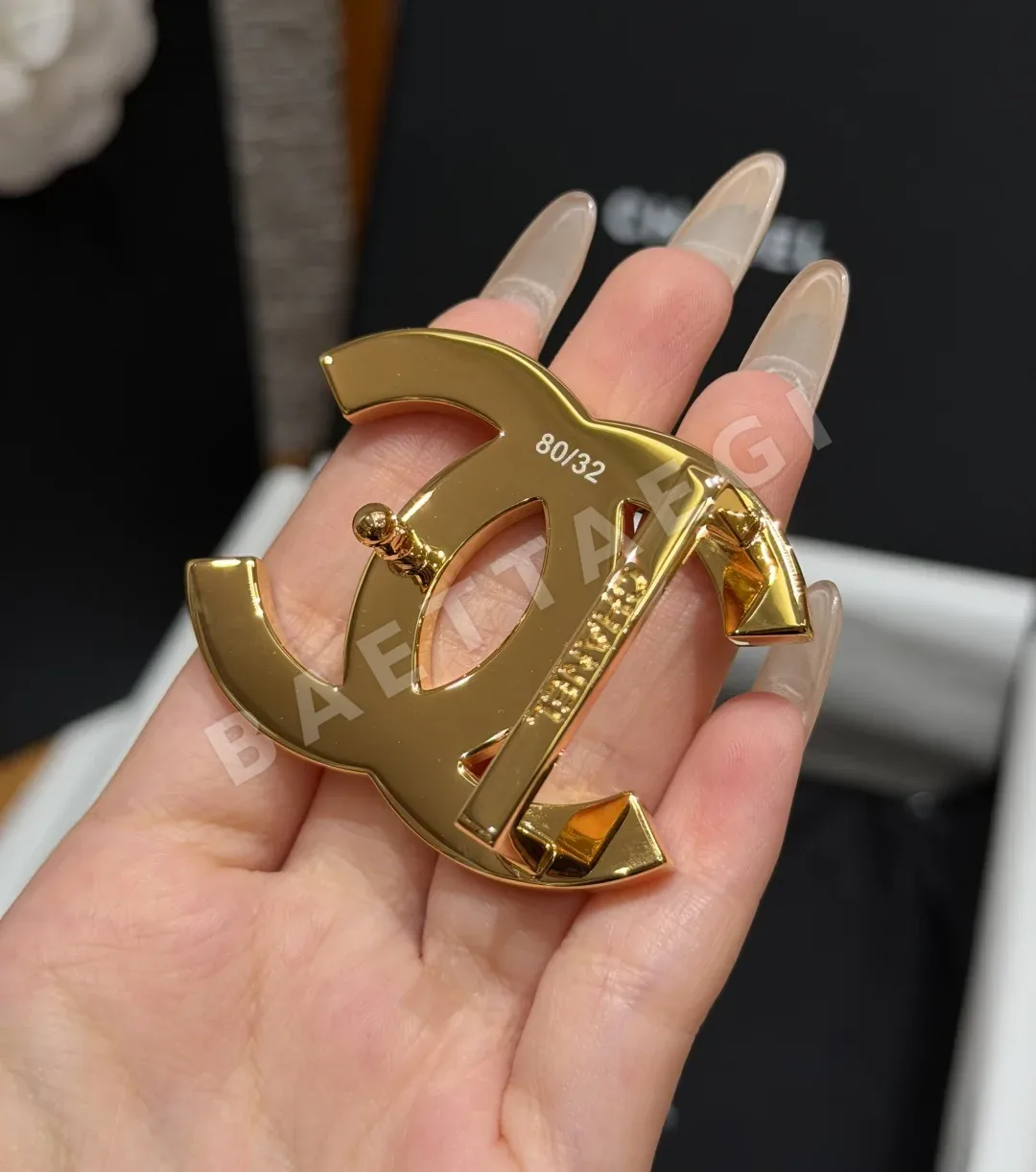 샤넬 더블 C 가죽 벨트 30mm 상세 이미지 9