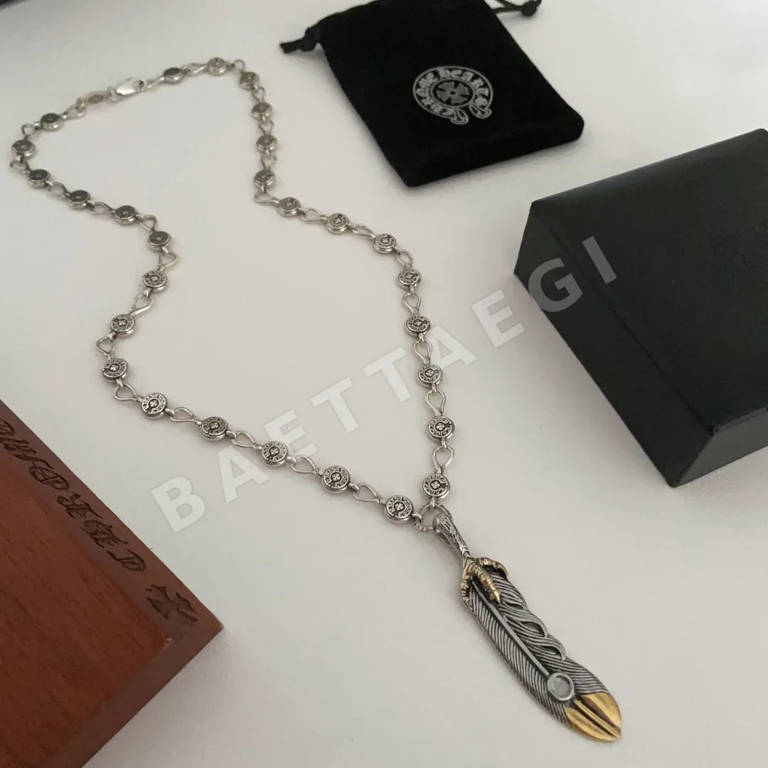 크롬하츠 레트로 페더 펜던트 목걸이 상세 이미지 2