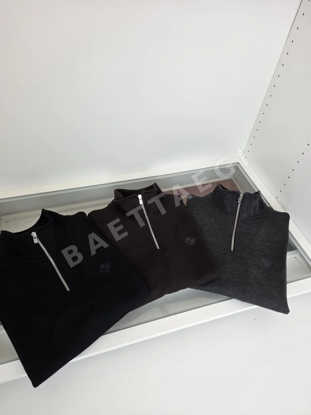 로로피아나 카시미야 혼방 지퍼업 모크넥 스웨트셔츠 긴팔 상세 이미지 9