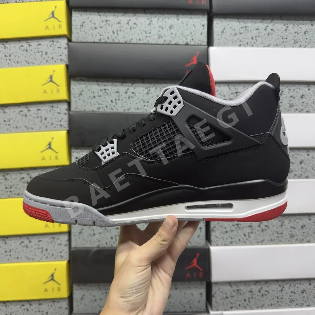 나이키 [GX] 조던 4 레트로 OG IX8180-001 201885 Nike Jordan 4 Retro OG Bred 2026 상세 이미지 5