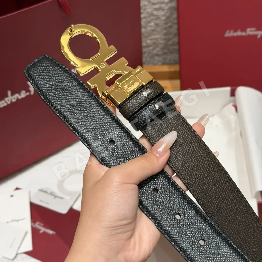 페레가모 JD350 간치니 양면 조절 벨트 35mm 상세 이미지 9