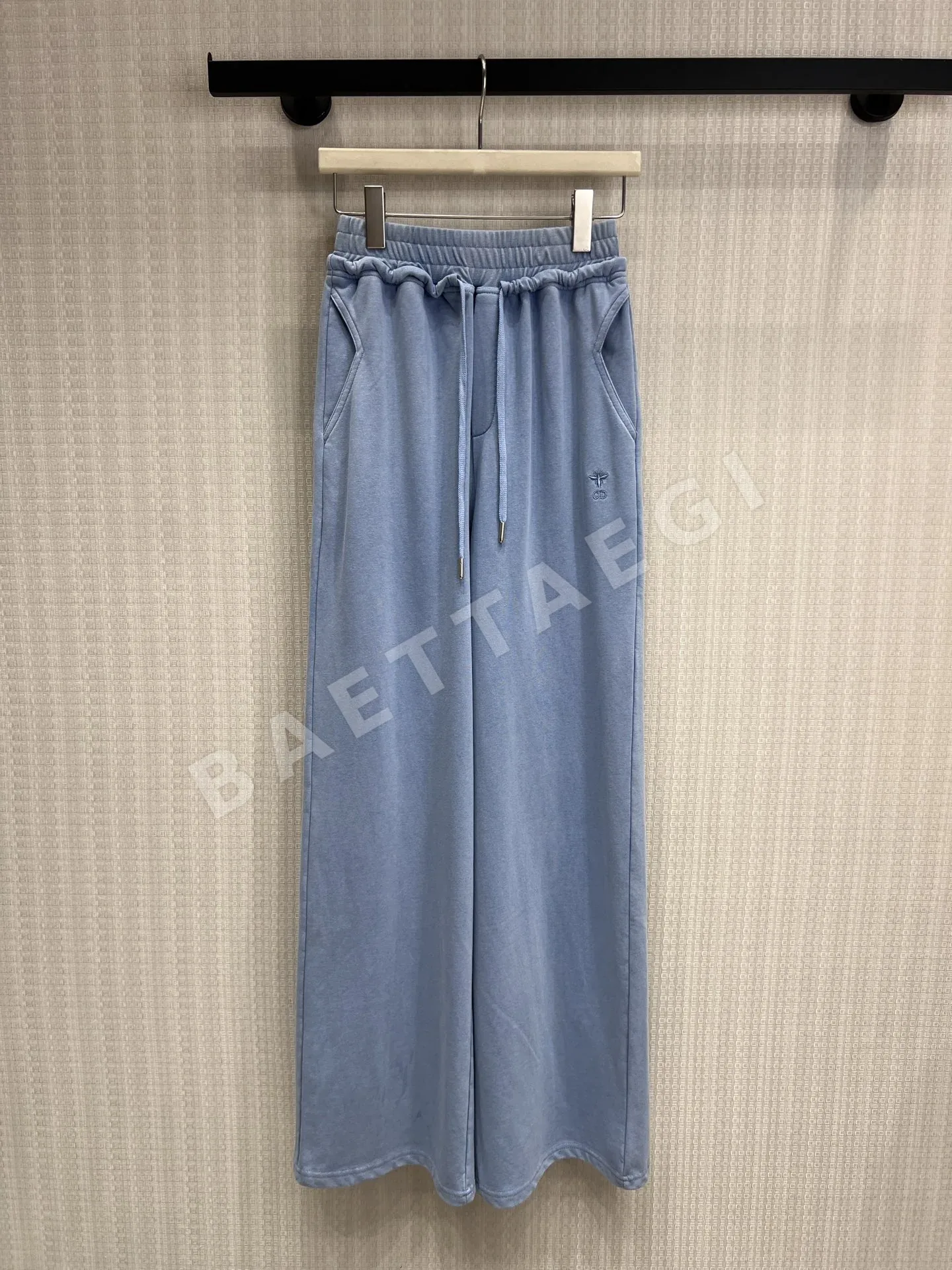 디올 와이드 레그 여성 바지 상세 이미지 4