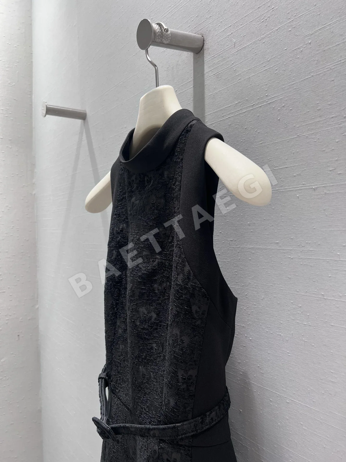 샤넬 벨트 A라인 플레어 민소매 원피스 상세 이미지 5