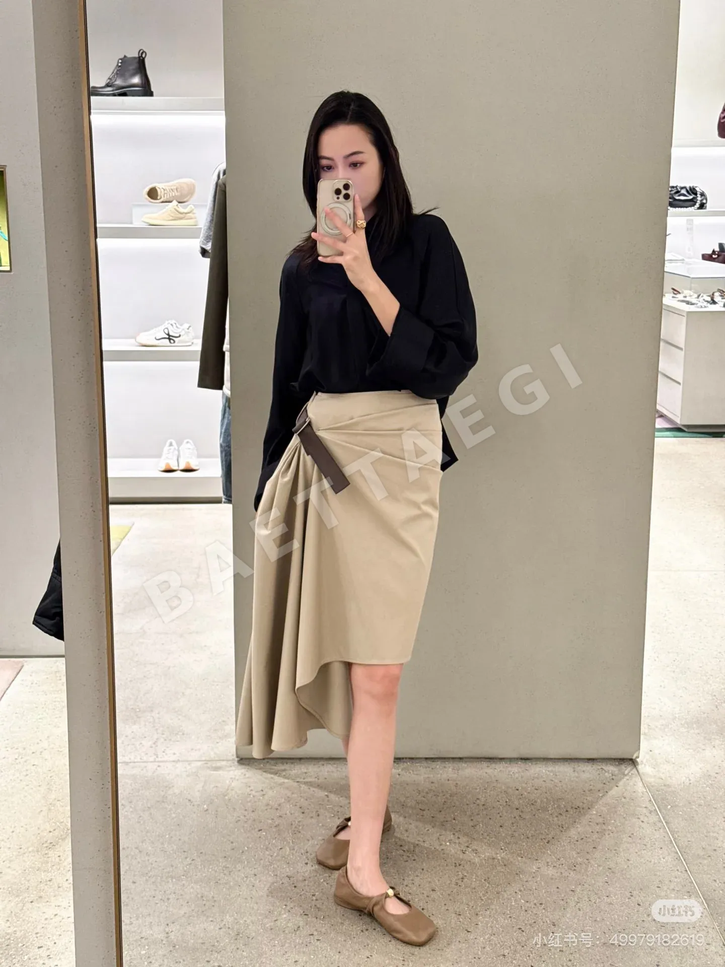로에베 레이온 코튼 새틴 여성 셔츠 상세 이미지 3