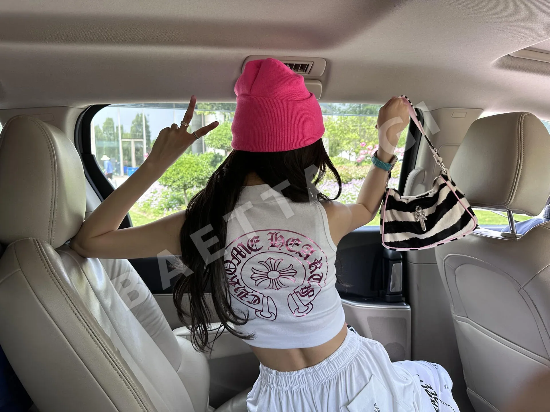 크롬하츠 빅소드 핑크 제브라 호스헤어 가방 상세 이미지 20