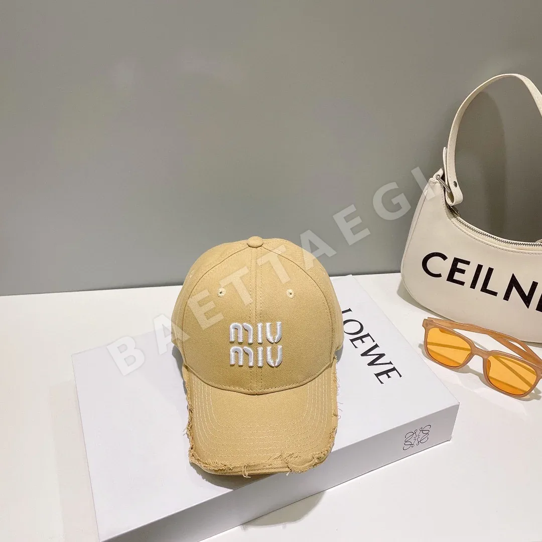 미우미우 데님 자수 버킷햇 81166