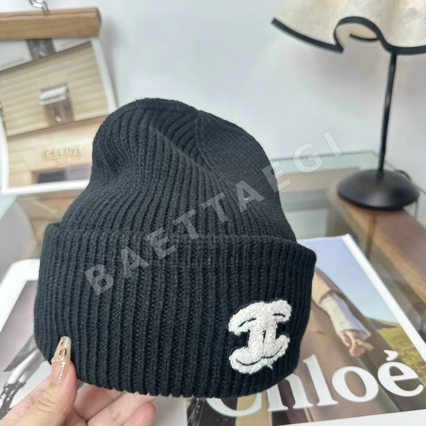 샤넬 니트 비니 모자 상세 이미지 7